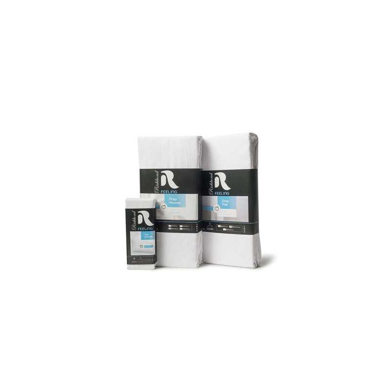 TAIE D'OREILLER COTONELLE BLANCHE