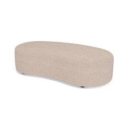 POUF HARICOT NACRE ROSE