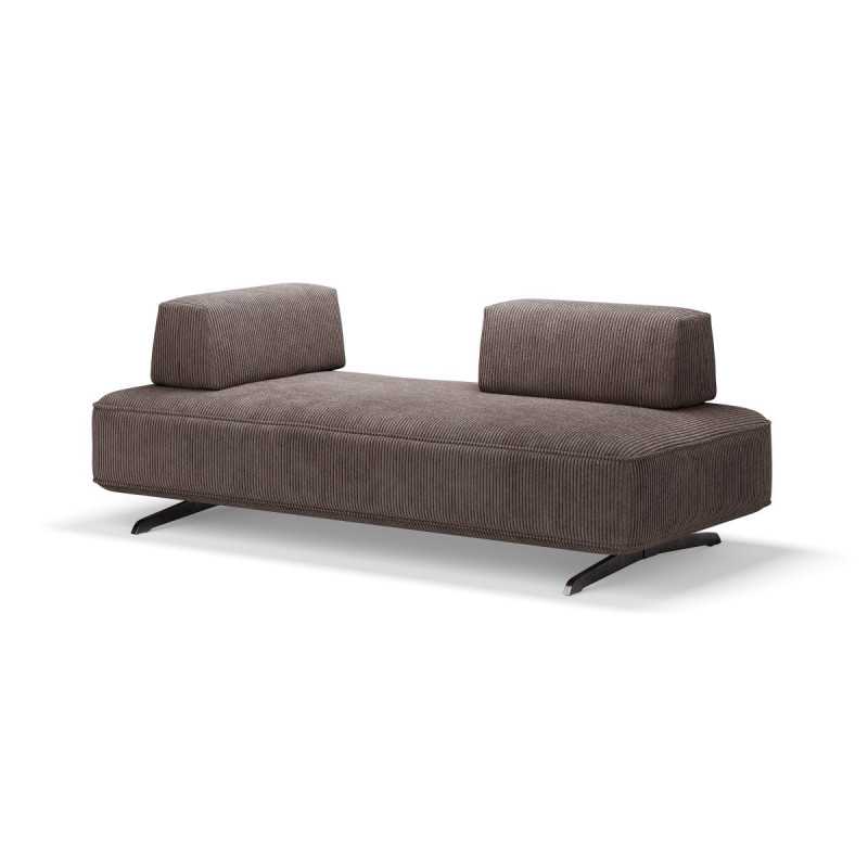 BANQUETTE DANNA VELOURS MARRON
