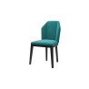 CHAISE JULIA VELOURS BLEU NIAGARA