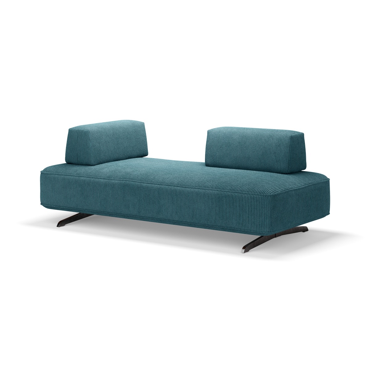 DANNA TEAL VELVET BENCH