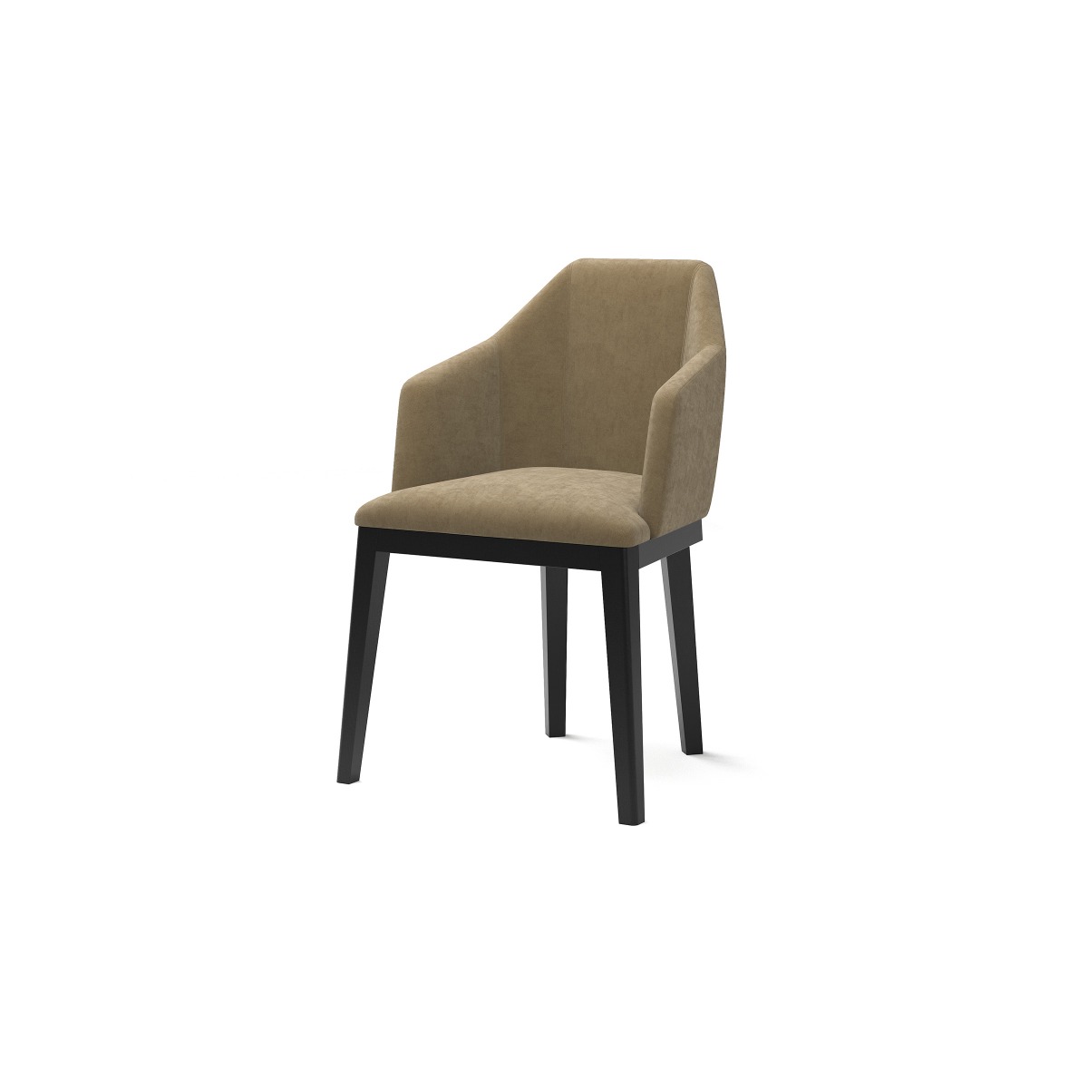 CHAIR LISA TAUPE VELVET